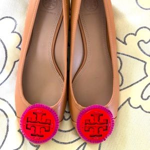Tory Burch Miller Fringe Leather Flats